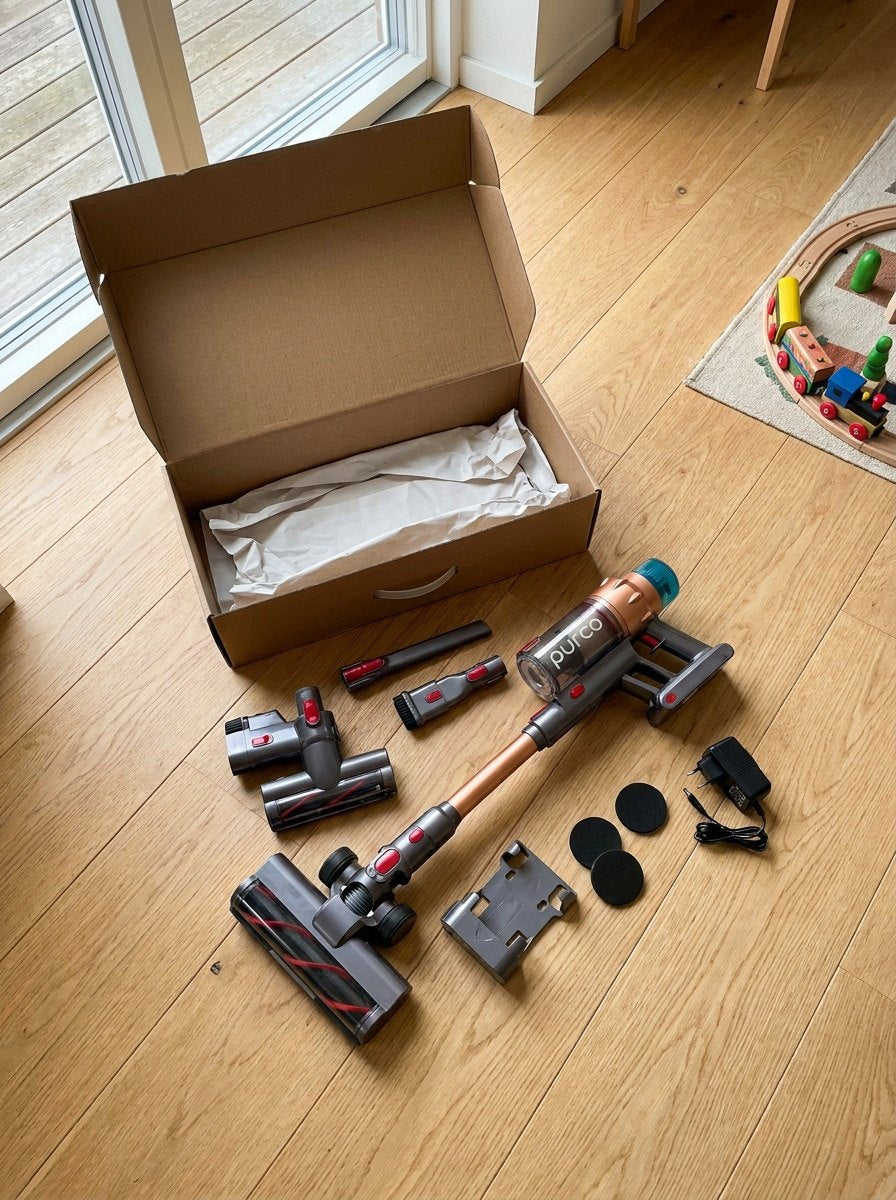 Udpakning: Purco V18 med alt tilbehør