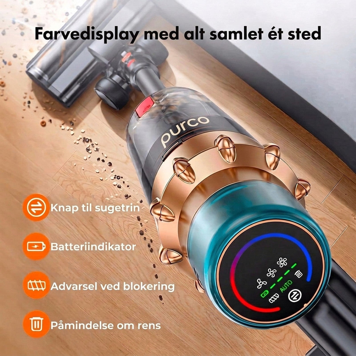 Purco V18 ledningsfri støvsuger